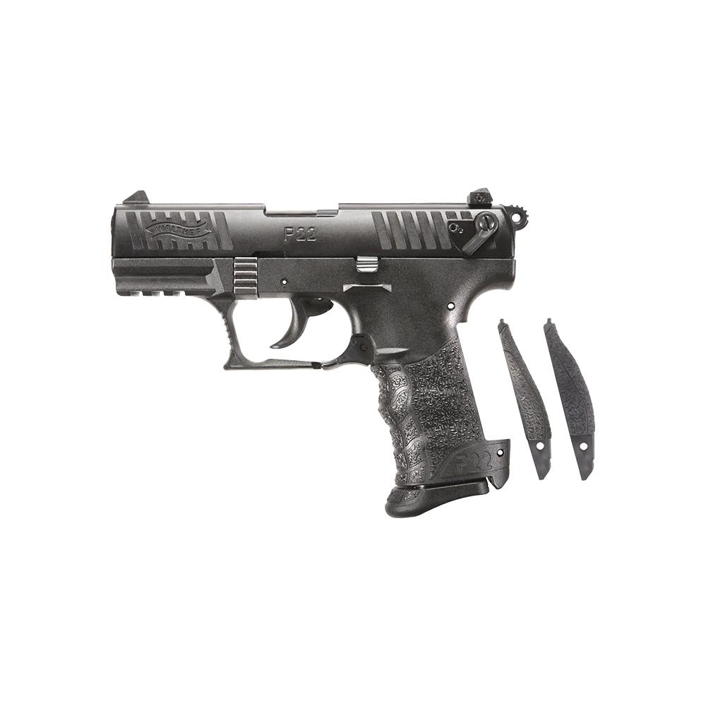 Walther Arms P22Q Black Pistol: .22 LR Caliber, 3.4" Threaded Barrel, 10+1 Capacity, Double/Single Action Trigger, Picatinny Rail Frame - View 2