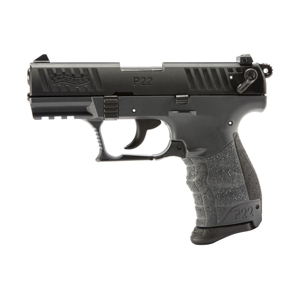 Walther P22Q 22LR 3.42 in Threaded Barrel Gray/Black 10+1 Double Action - View 2