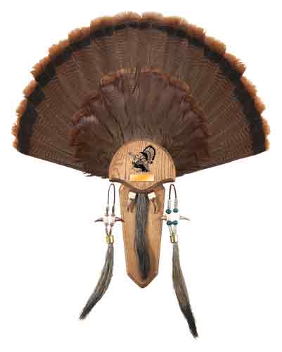 Hunters Specialties STR06949 Three Beard Mounting Plaque Natural Oak - View 2