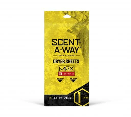 Hunter's Specialties Scent-A-Way Max Odorless Dryer Sheets 15 Pack - View 2