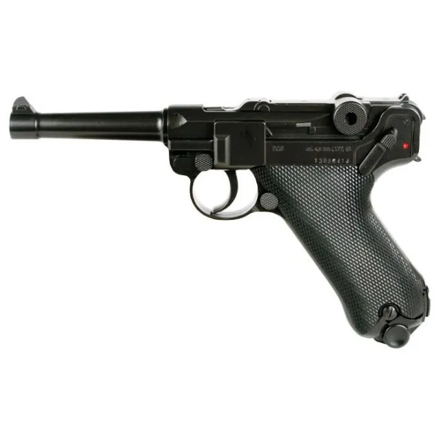 Umarex Legends P08 .177 BB Air Pistol: CO2 Powered, 21-Round Capacity, 410 FPS Velocity, 4.6" Barrel, Double Action - View 2