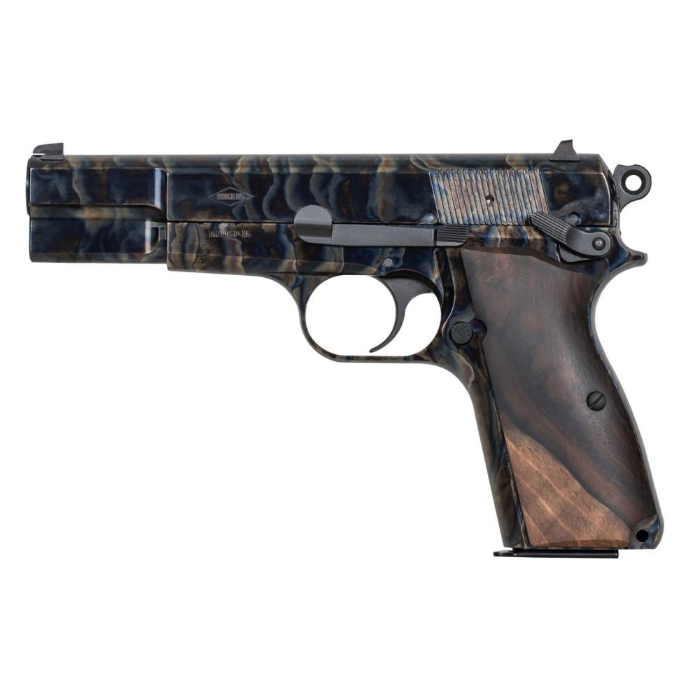 Inglis P-35 Hi-Power Pistol: 4.7" Barrel, 15rd OEM Sabatti, Turkish Walnut Grips - View 2