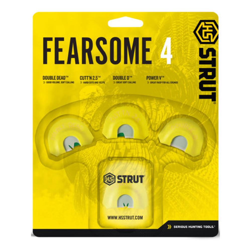 Hunters Specialties Strut Fearsome 4 Diaphragm 4 Pack - Plastic Frame, Latex Reeds - View 2
