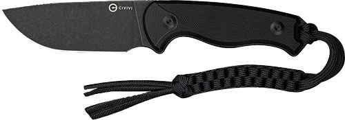 CIVIVI C230941 TimberBark 3.2" Fixed Blade Black G10 Stonewash Knife - View 2