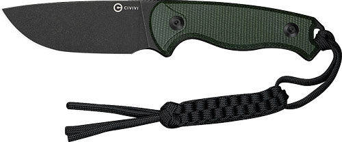 Civivi C230943 TimberBark 3.2" Fixed Blade Green Micarta/Black Stonewash - View 2