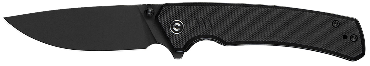 Civivi Knives C24012-1 Merit 3.28" Folding Drop Point Plain Black... - View 2