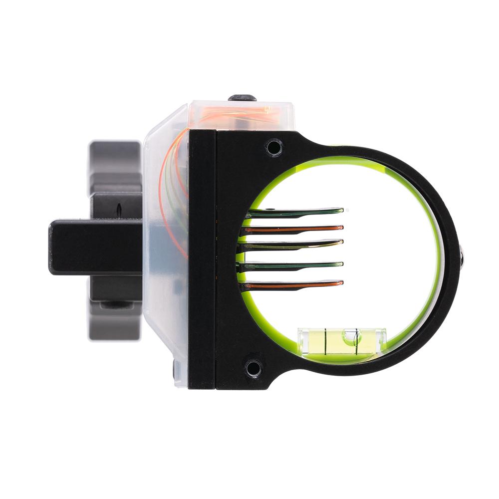 Black Gold Rush Archery Sight 5 .019 Pins 4 Dovetail Micro .019 RH Black - View 2