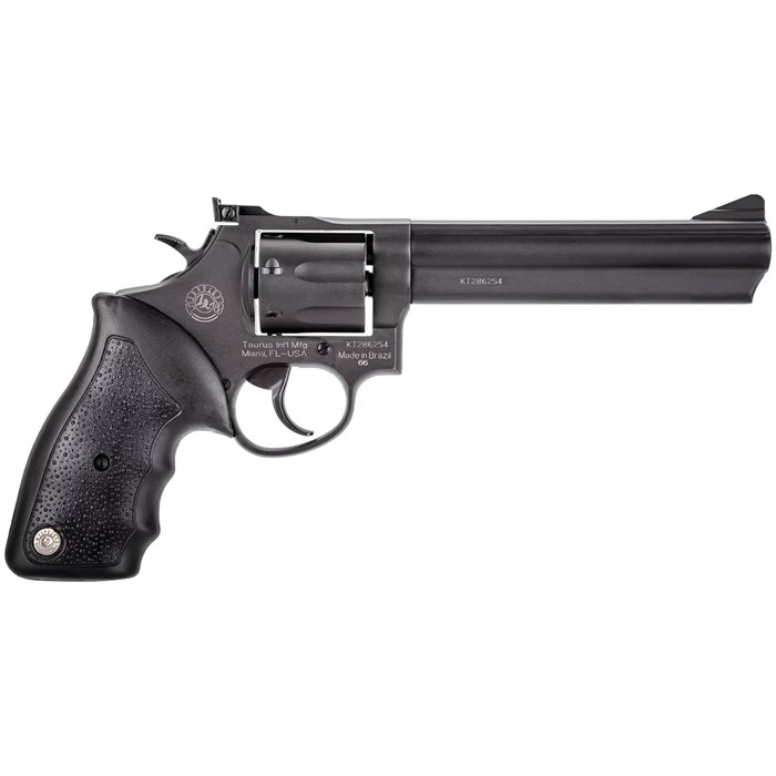 Taurus 2-660061 Revolver, .357 MAG Caliber, 7-Round Capacity, 6-Inch Barrel, Rubber Grip, Blue Finish, DA/SA Action, Fixed Front Sight, 40 oz Weight - View 2