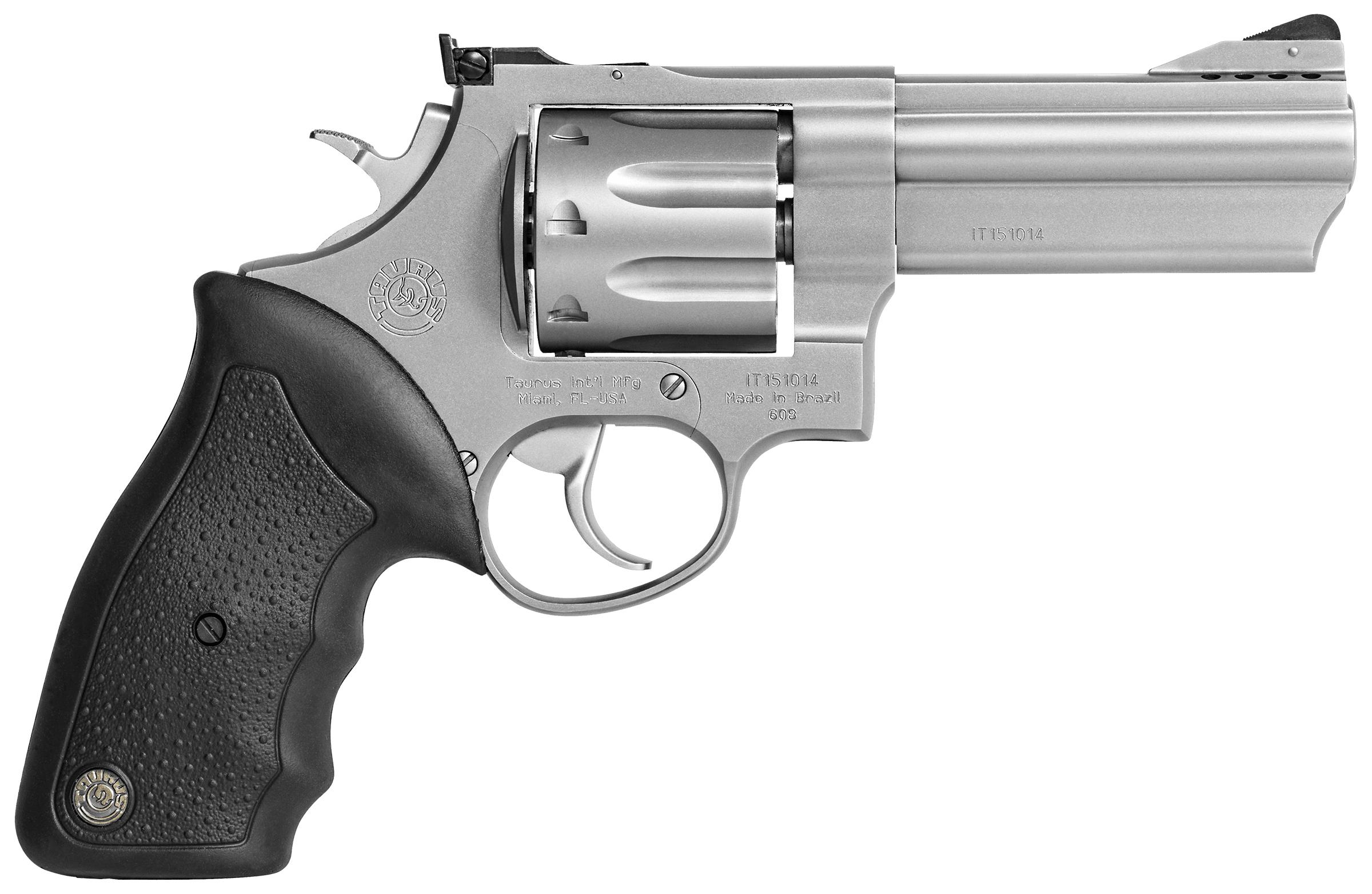 Taurus 608 357 Magnum 4" Ported Barrel Stainless Steel Rubber Grips - View 2