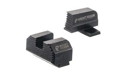 Night Fision Optics Ready Stealth Series Sights Black Front and Rear - View 2
