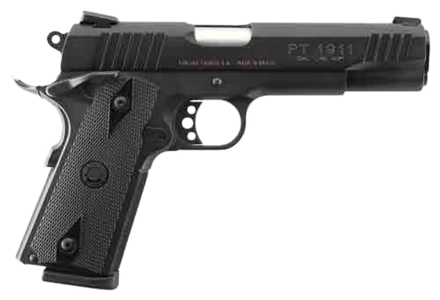 Taurus 1911 45 ACP 5 in Blue SAO 8+1 Capacity Checkered Grip - View 2