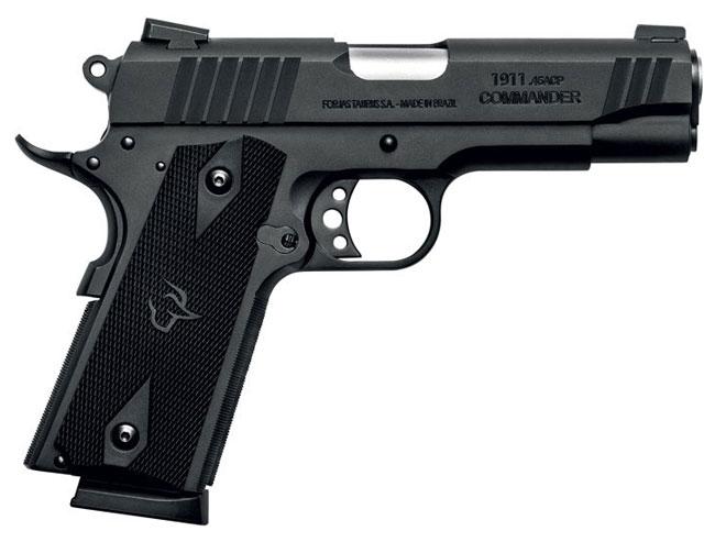 Taurus 1911 Commander, Matte Black, 45 ACP, 4.2" Barrel, 8+1 Capacity, Novak Adjustable Sights - View 2