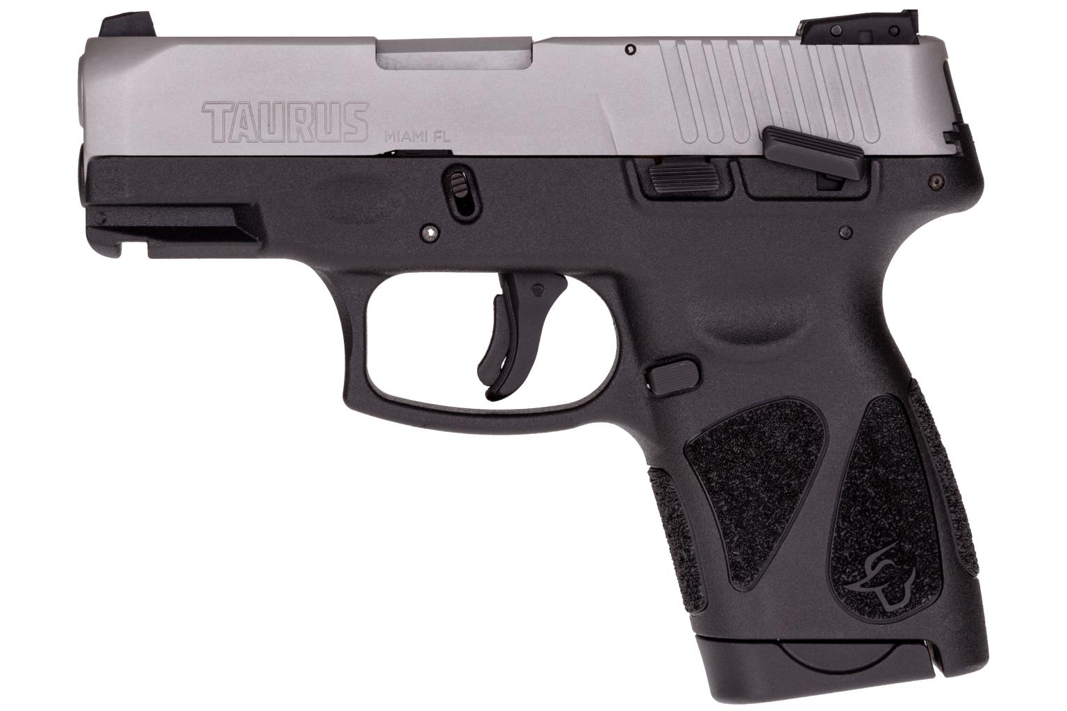 Taurus G2S Slim 9mm Sub-Compact Pistol, Stainless Steel & Black, 7-Round Capacity, 3.25" Barrel - View 2
