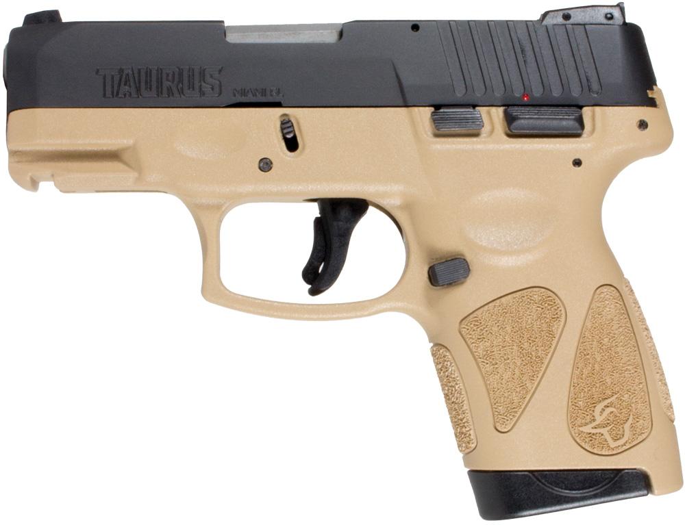 Taurus 1-G2S931T 9mm G2S Slim 3.25" Black/Tan 2x7rd Mags Semi-Auto - View 2