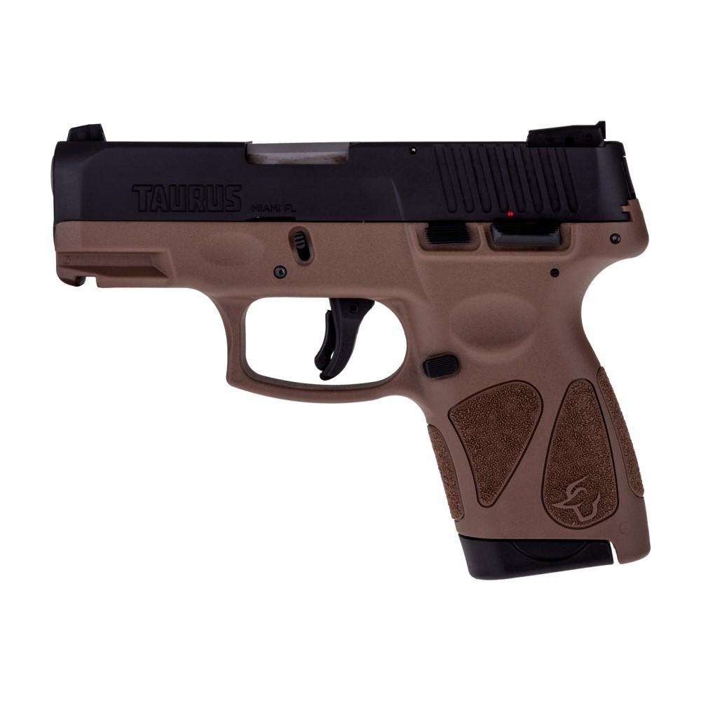 Taurus 1G2S931B G2S 9mm 7+1 3.26" Matte Black/Brown Polymer Pistol - View 2
