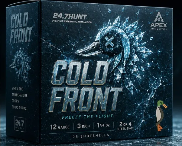 Apex CF12-125-24 12 Gauge 3 In 1 1/4 Oz #2/#4 Carbon Coated Steel 25/Box - View 2