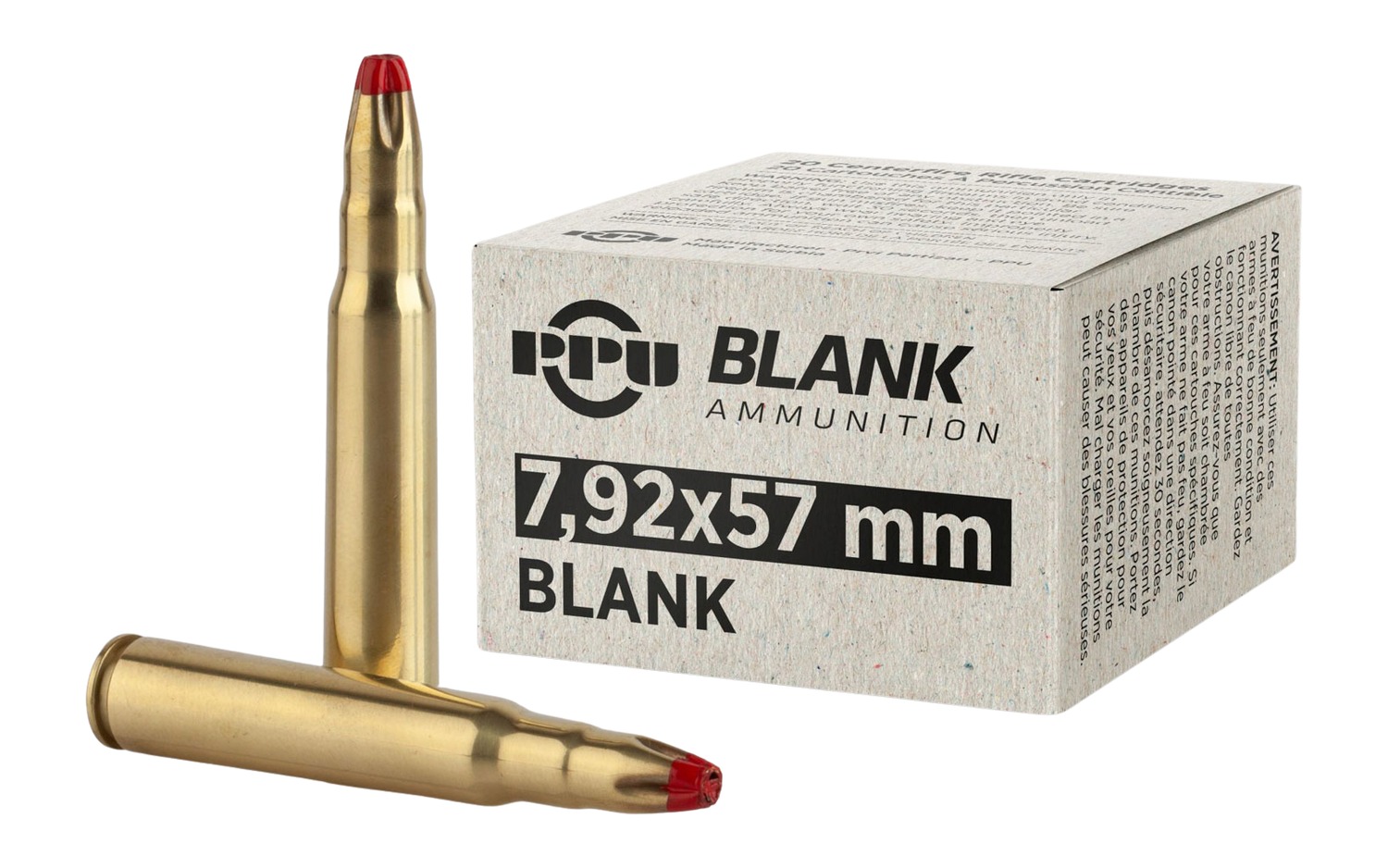 PPU PPB73 7.9X57 BLANK 20/25