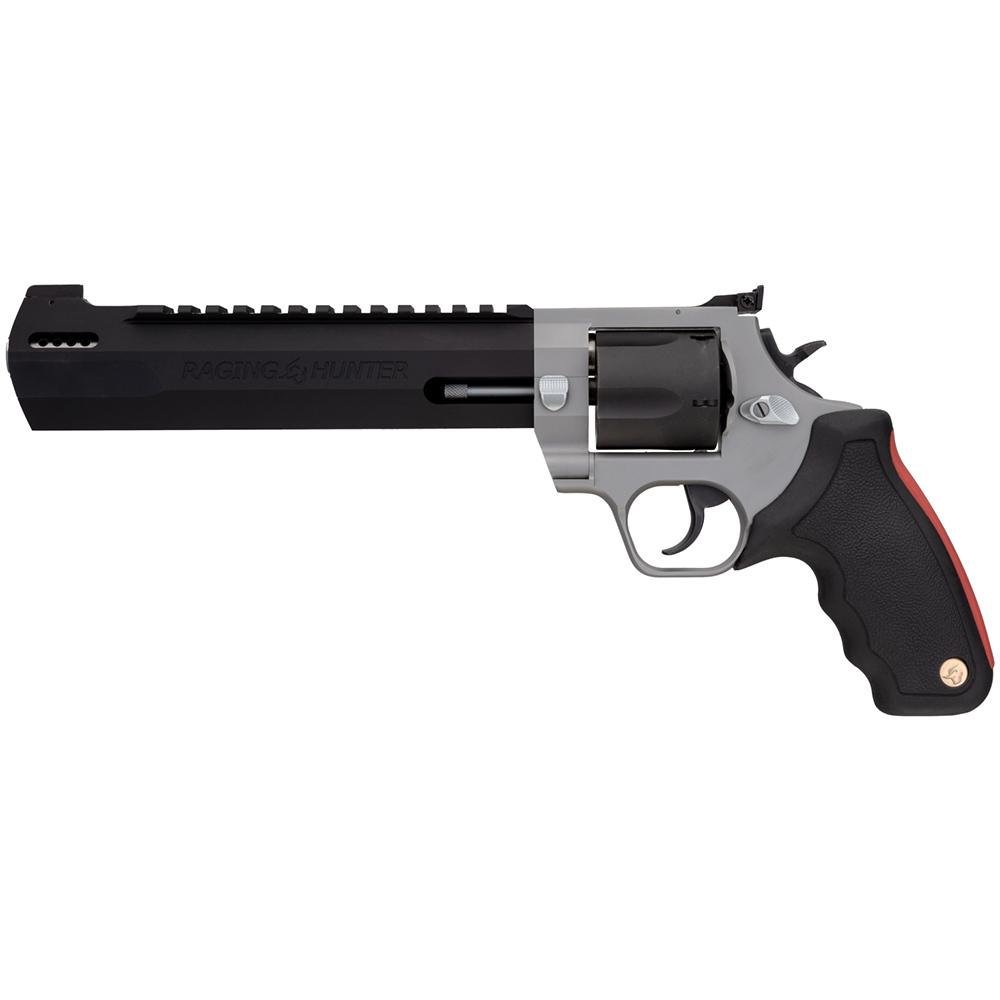 Taurus Raging Hunter 2454085RH Revolver, 454 Casull, 5-Round, 8.37" Barrel, Matte Black/Stainless Steel, Cushioned Grip - View 2