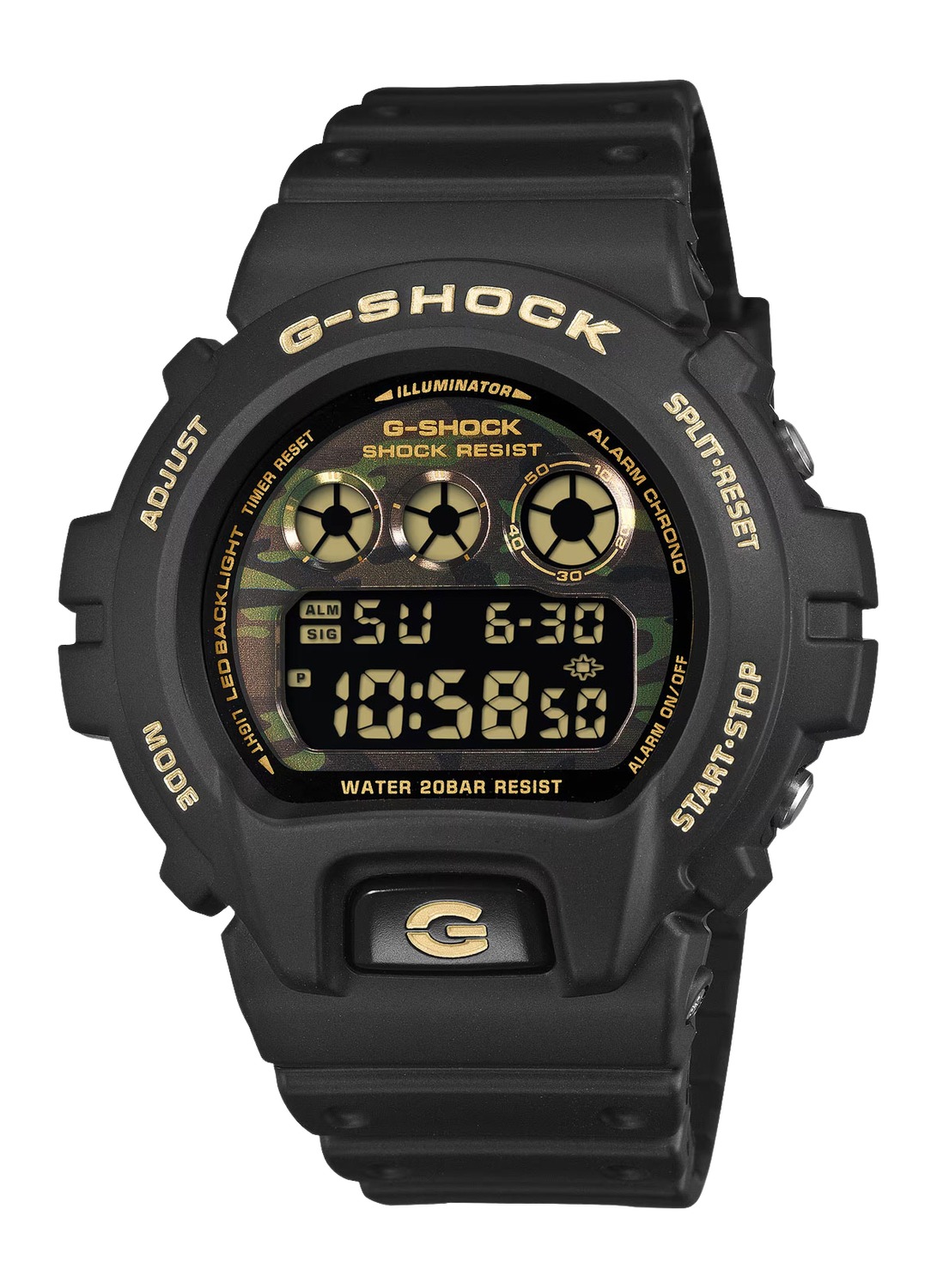 GSHOCK DW6900CF-1 CLASSIC W/BLACK CAMO