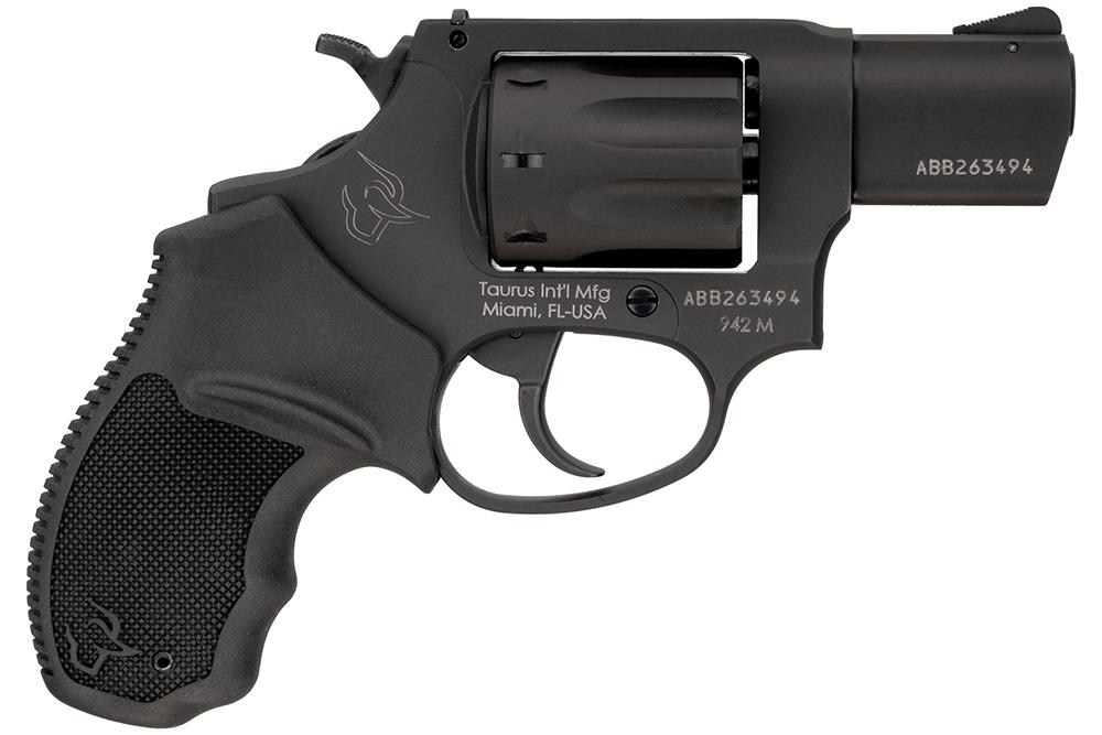 Taurus 942 22WMR Revolver: Matte Black, 8-Round, Lightweight, Low Recoil, DA/SA Action, 2" Barrel, 6.6" Length - View 2
