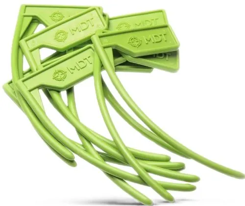 Mdt Sporting Goods Inc 104544GRN Chamber Flag For 22 Cal and Up Black Green 10 Pack - View 2