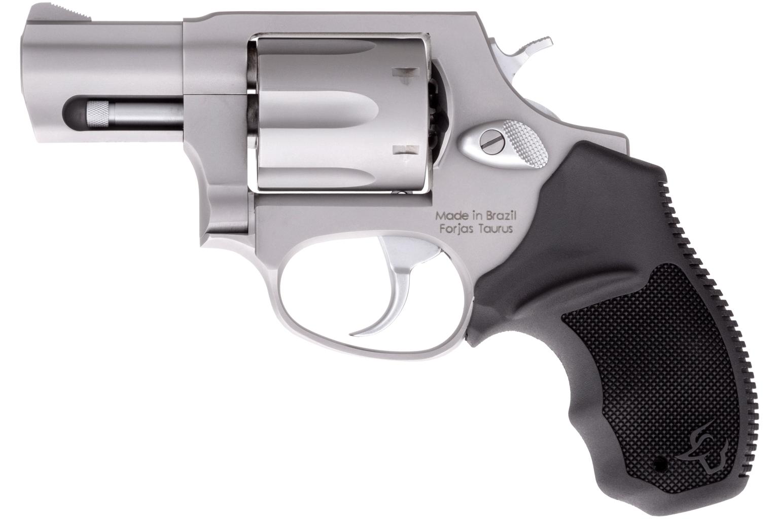 Taurus 856 Revolver, Matte Stainless Finish, 2-Inch Barrel, 6-Round .38 Special, Rubber Grip - View 2