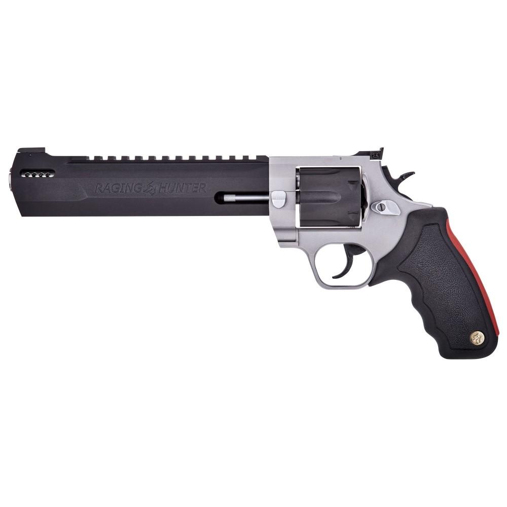 Taurus Raging Hunter Revolver, 500 S&W Magnum, 10-Inch Barrel, 5-Round Capacity, Matte Black Finish, Stainless Steel Frame, Black Rubber Grip - View 2