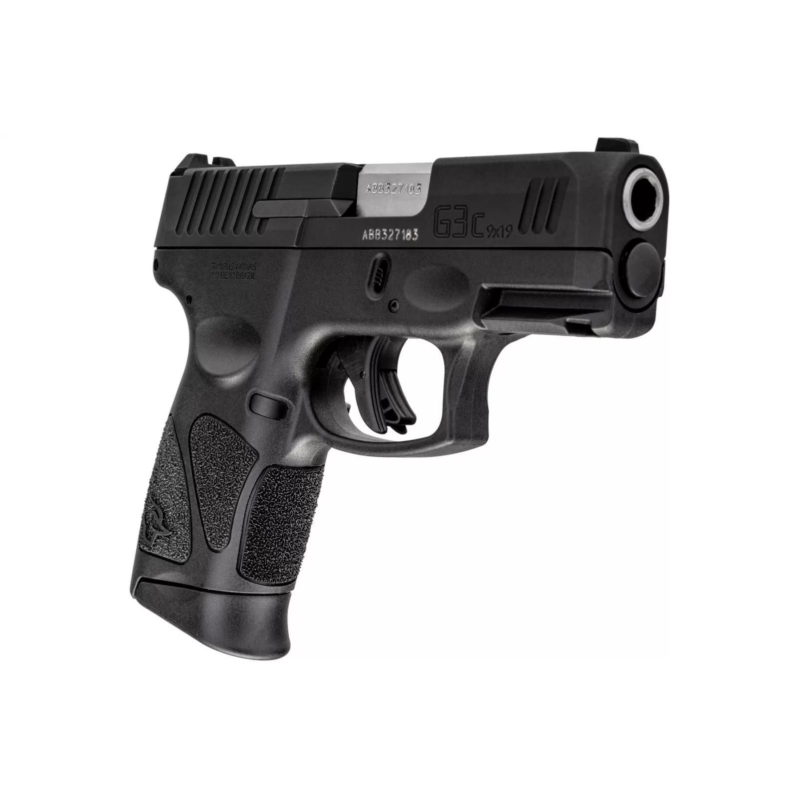 Taurus G3C MA Compact 9mm Pistol, 10-Round, Black 1-G3C931-MA with 3.2" Barrel, Polymer Grip, 3 Mags Included - View 2