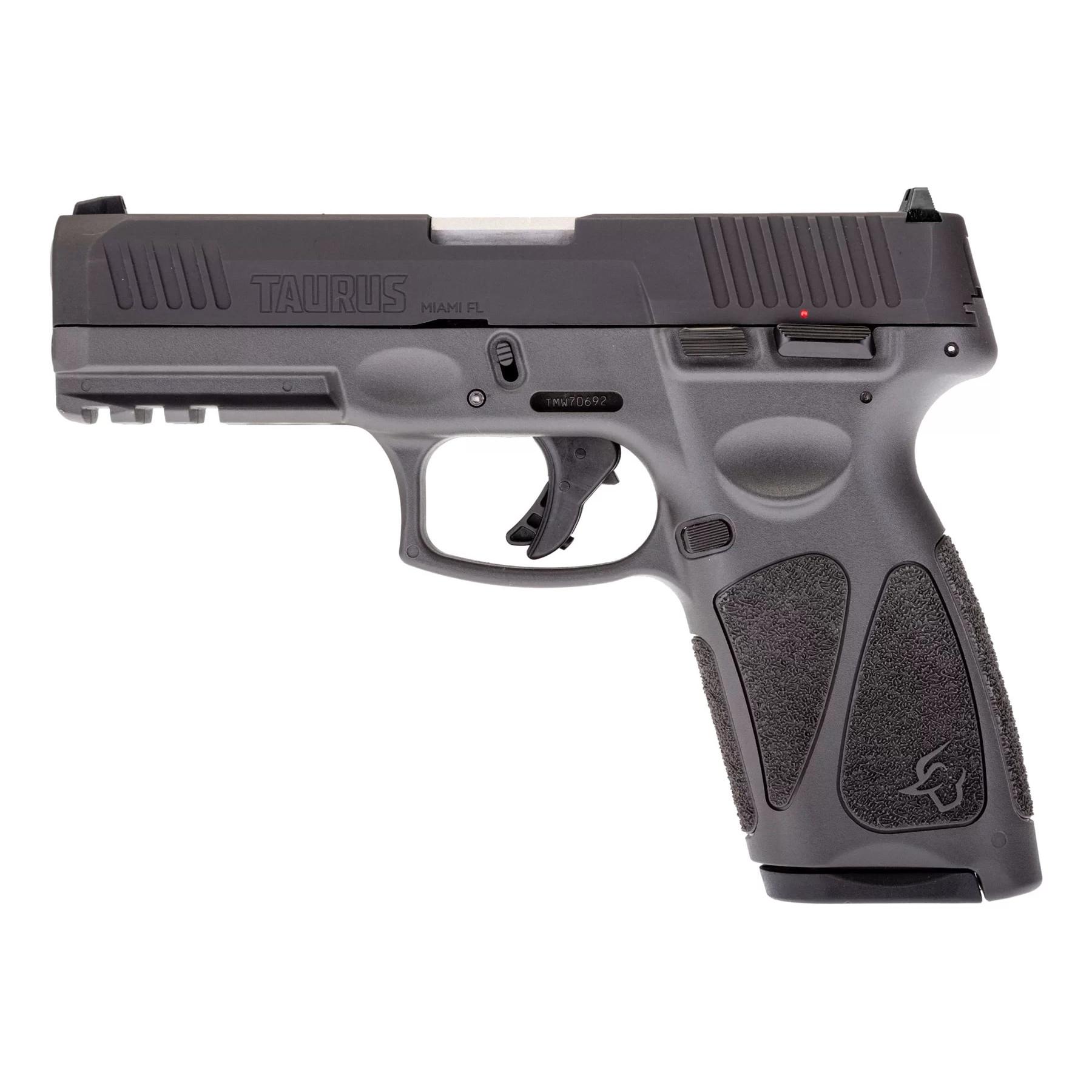 Taurus G3 Semi-Auto Pistol 9mm Luger Matte Black Slide Grey Polymer Finish - View 2