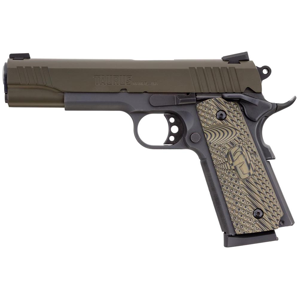 Taurus 1911 Semi Automatic Pistol 45 ACP 5" Barrel 8 Round Green Finish - View 2