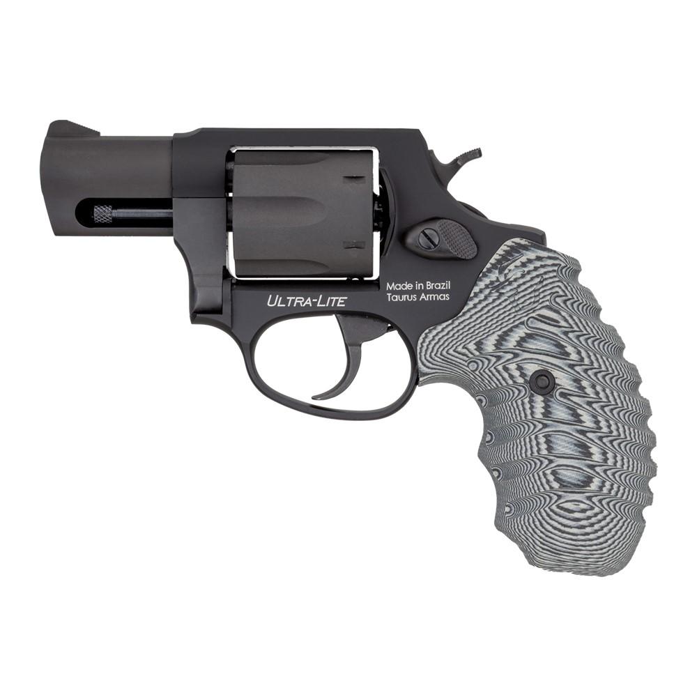 Taurus 856 Ultra-Lite Revolver, 38 Spl +P, 2" Matte Black Barrel, 6-Round, Gray Cyclone VZ Grip, Aluminum Frame - View 2