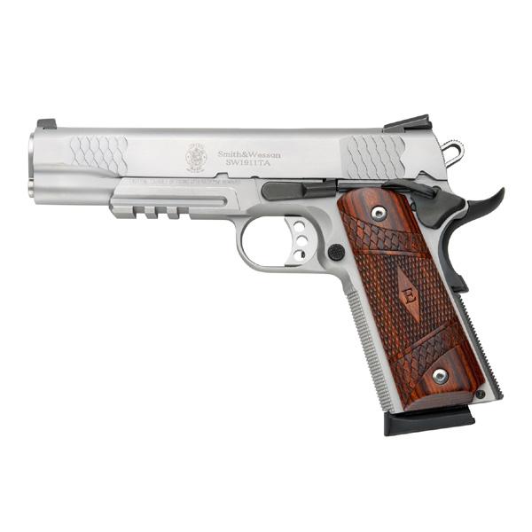 Smith & Wesson SW1911 45 ACP TA 5" Barrel Rail Black Finish 8 Round Semi Au - View 2