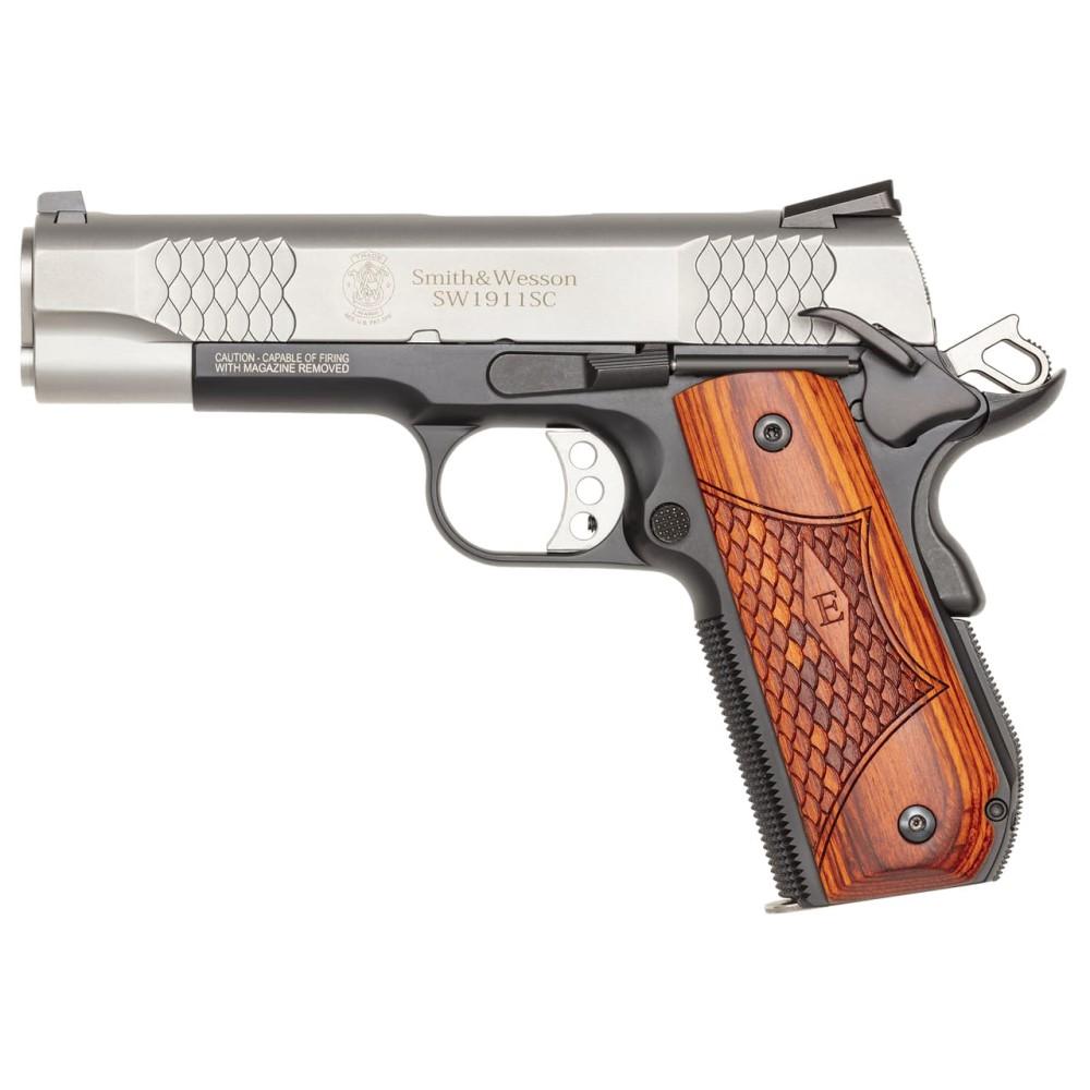 Smith & Wesson 1911 E-Series .45 ACP 4.25 in Black/Stainless 8+1 SA - View 2