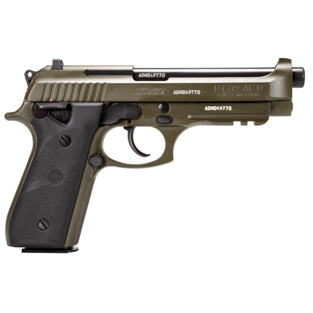 Taurus PT92 9mm OD Green Cerakote Hogue Grips 17+1 Capacity 5" Barrel - View 2