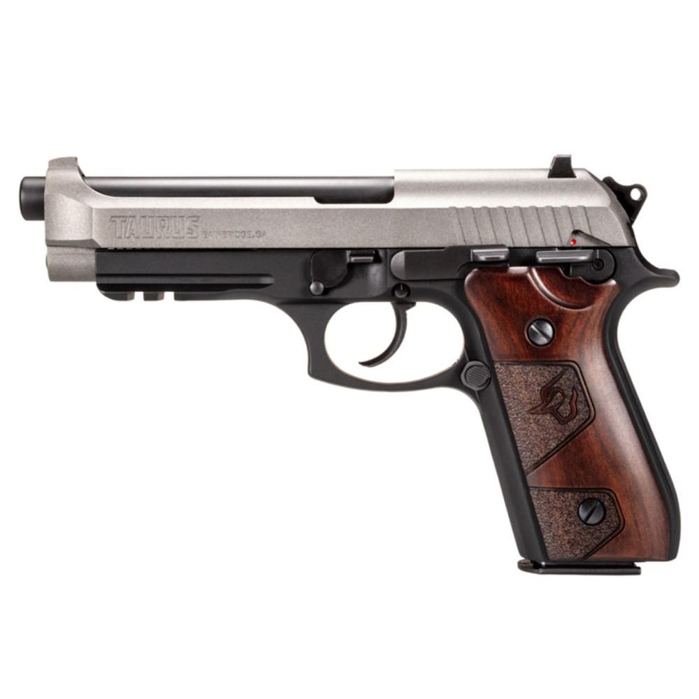 Taurus 1-92015C1-HW2 PT92 9mm 5" Black Tungsten Wood Grips 17rd - View 2