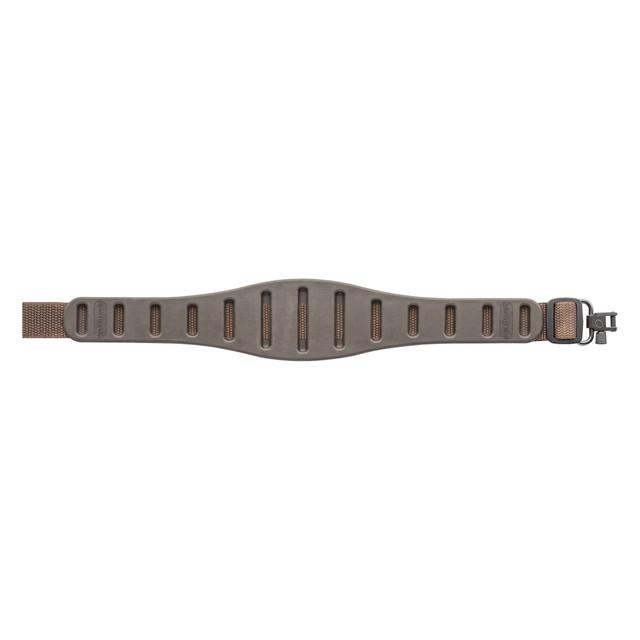 Quake Claw Contour Brown Rifle Sling, Lightweight, Non-Slip, with Hush Stalker II Swivels, Nylon/Thermoplastic Rubber - View 2