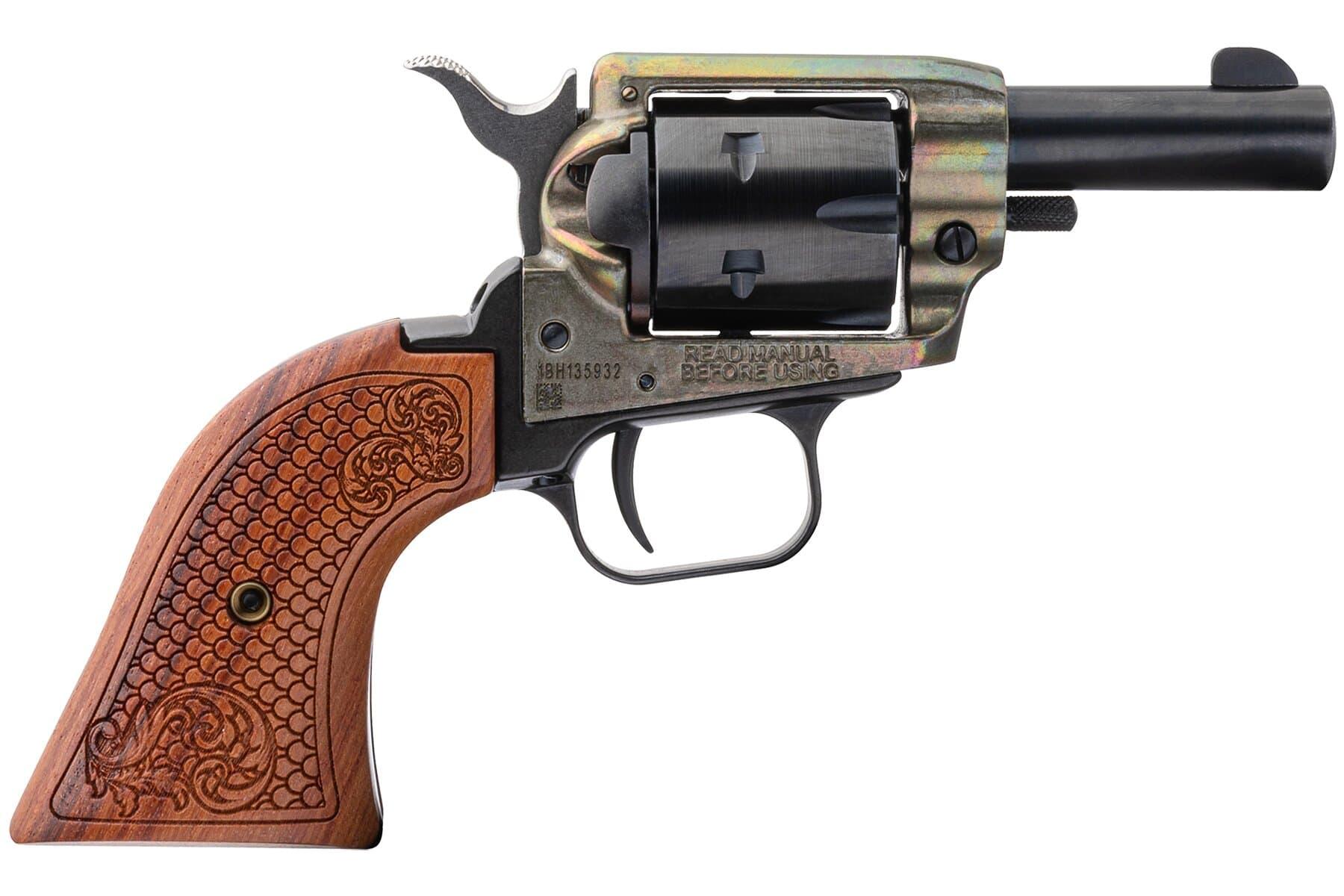 Heritage Barkeep Revolver - .22 LR 2.68" Barrel 6rd Scroll Wood Grips - View 2