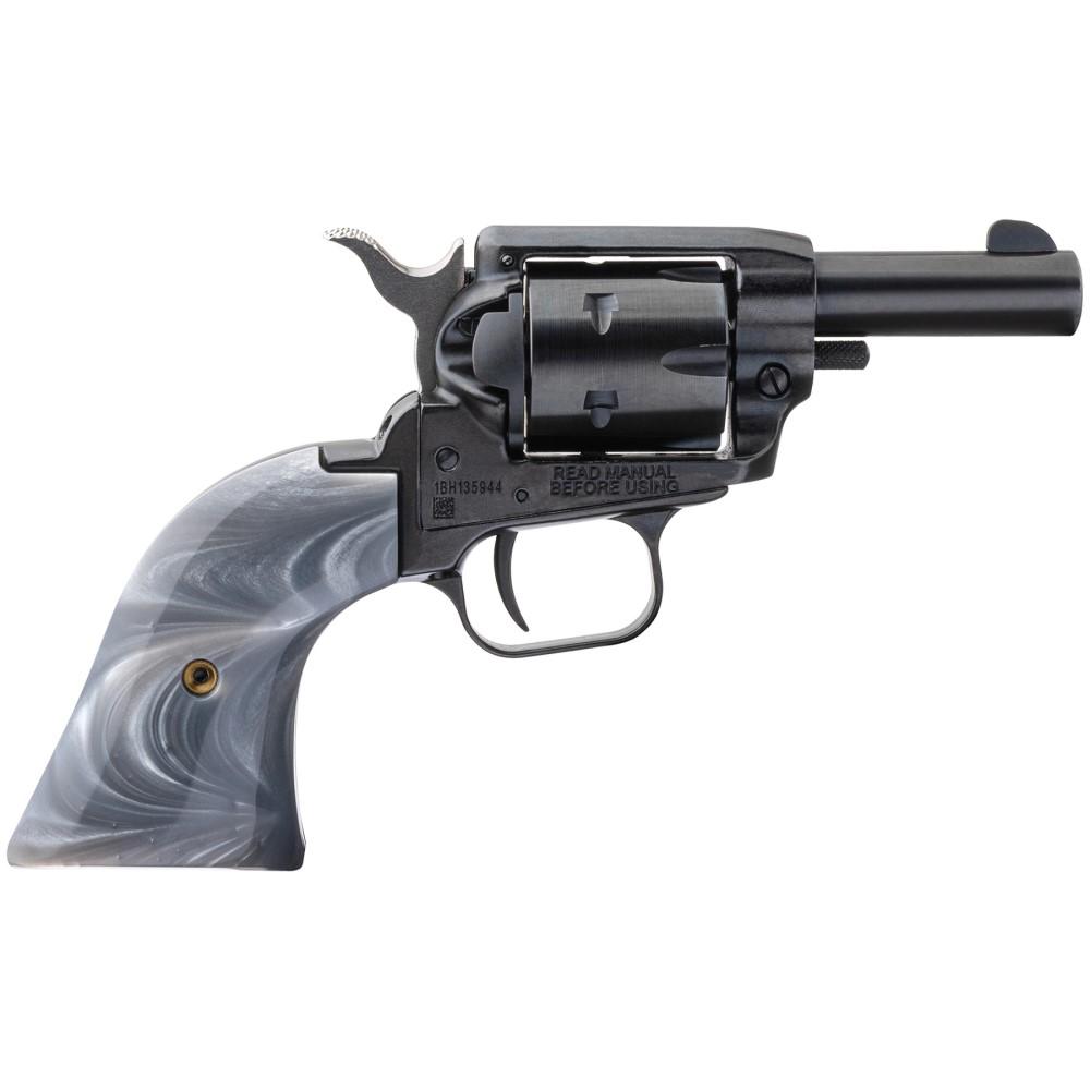 Heritage Rough Rider Barkeep Revolver, .22LR, 2" Barrel, Gray Pearl Grips, 6-Round Capacity, Single Action, Black Oxide Finish - View 2