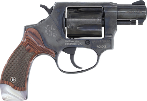 Heritage HR38B2RWP Revolver 38 SPL 2" Black Rosewood White Pearl Grips - View 2
