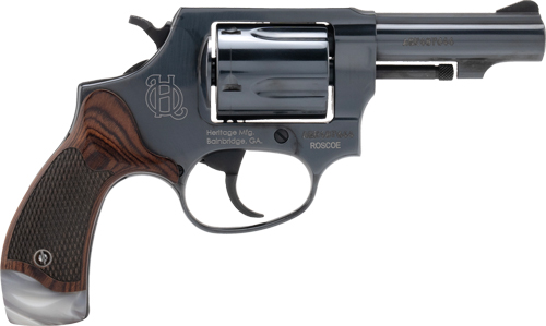 Heritage HR38B3RWP Revolver 38SP 3" Black Rosewood White Pearl Grips - View 2