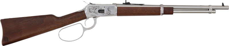 Heritage H92357189-EN2 .357MAG 18" SS/Hardwood Engraved Lever Rifle - View 2