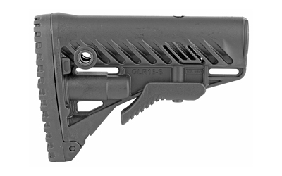 FAB Defense FXGLR16B GLR-16 Buttstock AR-15/M16 Black Polymer Storage - View 3