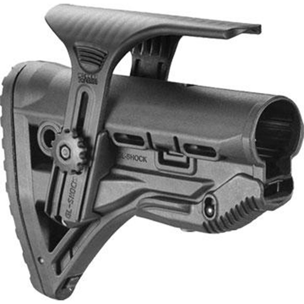 FAB Defense FXGLSHOCKCP GL-Shock CP Buttstock AR-15/M4 Black Adjustable - View 2
