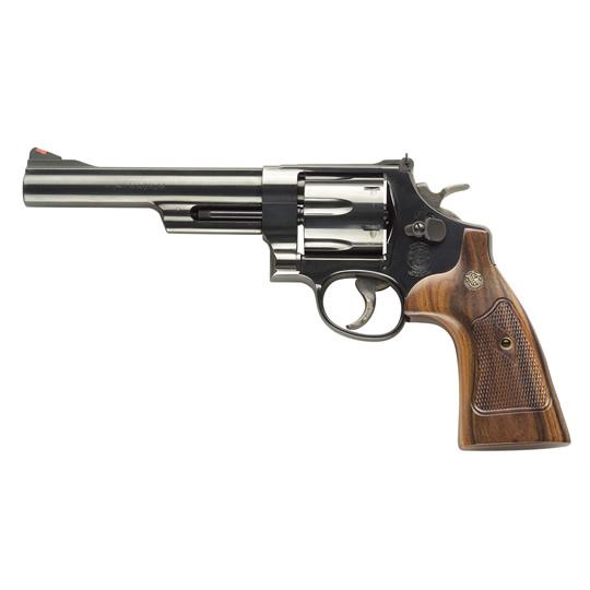 Smith & Wesson 57 Classic 41 Mag 6" Round Blued Wood Grip Revolver - View 2