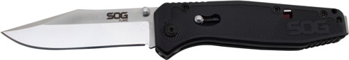SOG Flare Knife: Satin Straight Edge Blade - SOG-FLA1001-CP - View 2