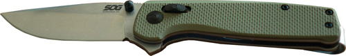 SOG Terminus XR Olive Drab G10 2.95" D2 Steel Plain Edge Folding Knife - View 2