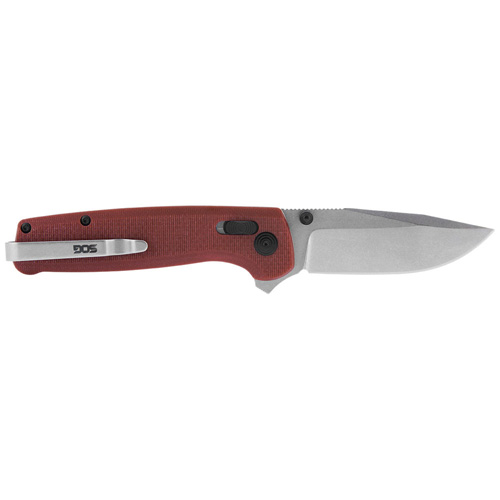 SOG SOGTM1023BX Terminus XR 2.95" D2 Steel Folding Knife Crimson G10 Handle - View 2