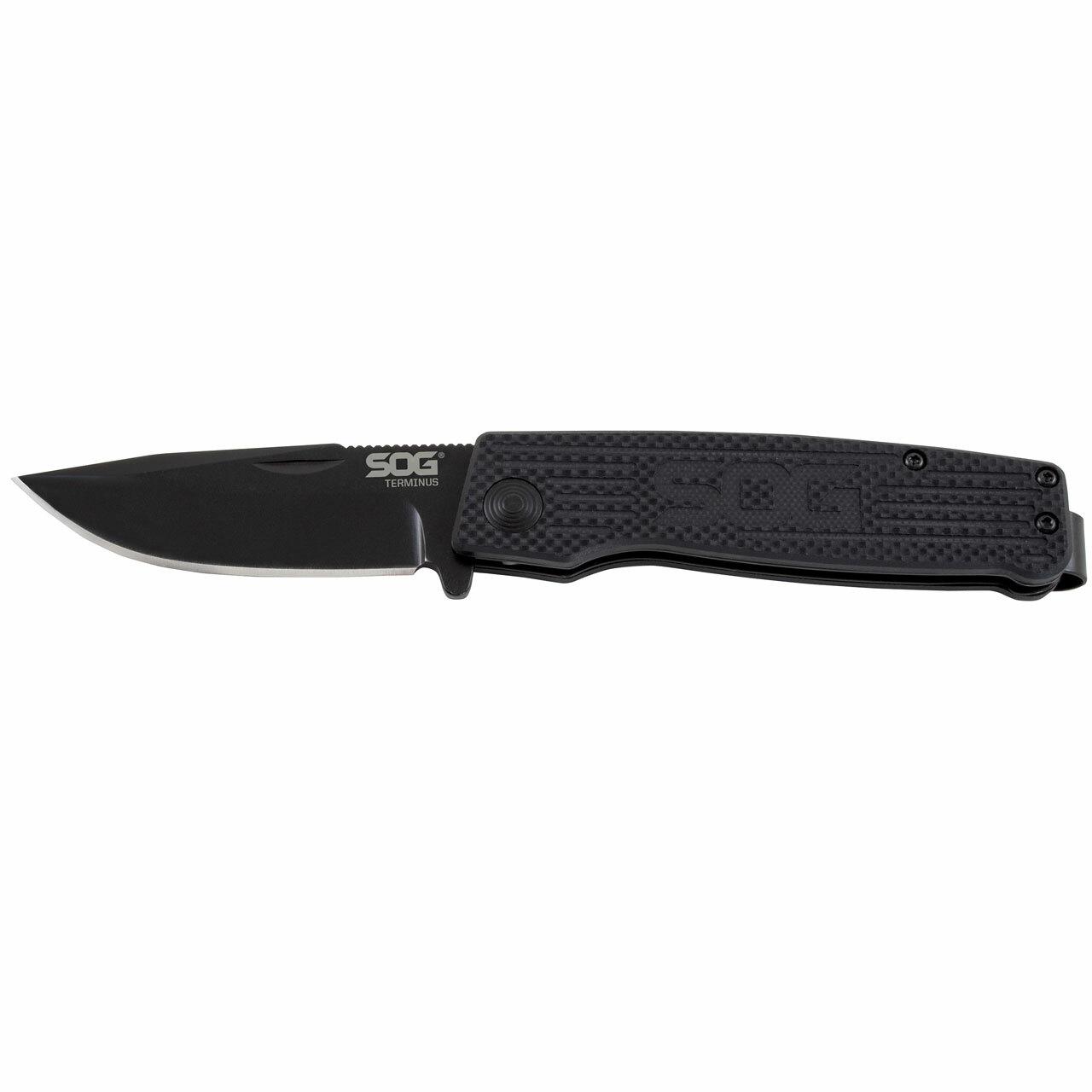 SOG Terminus Folding Knife 3" Blade Black - View 2