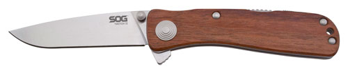 SOG SOGTWI17CP Twitch II 2.65" AUS-8A Blade Rosewood Handle Knife - View 2
