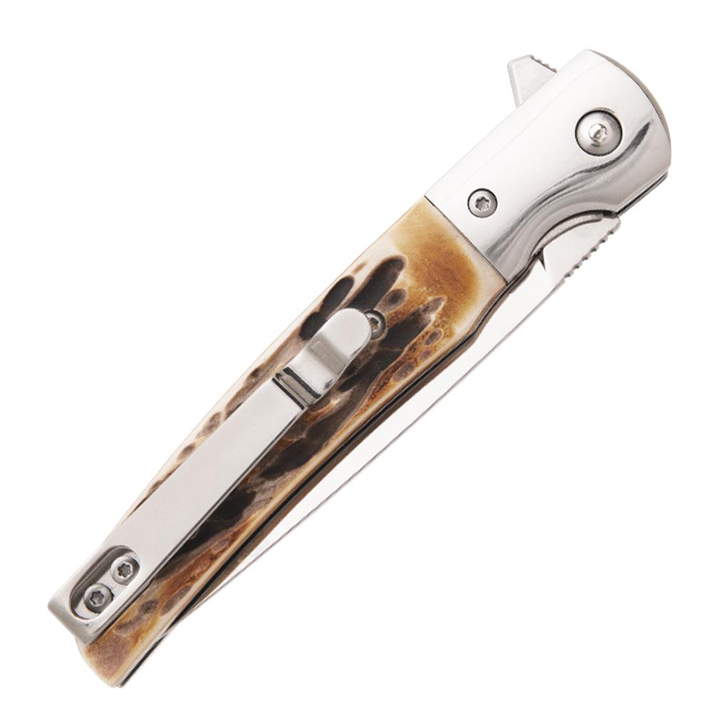 Bear & Son Cutlery 21 Pattern 3.38" D2 Blade Staglon Handle Pocket Knife - View 2